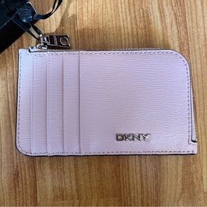 DKNY pink cardholder